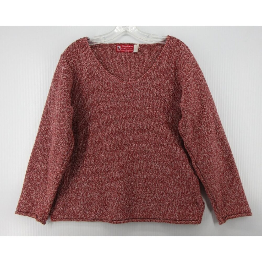 VINTAGE Binghamton Knitting Sweater Small Pullover Heathered 80s USA